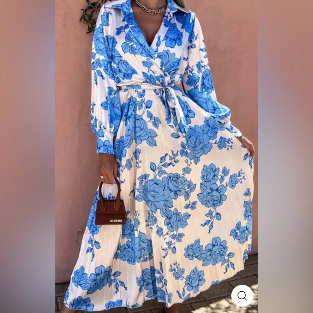 MYLENE Satin Floral Maxi Dress NWT - Picture 2 of 8